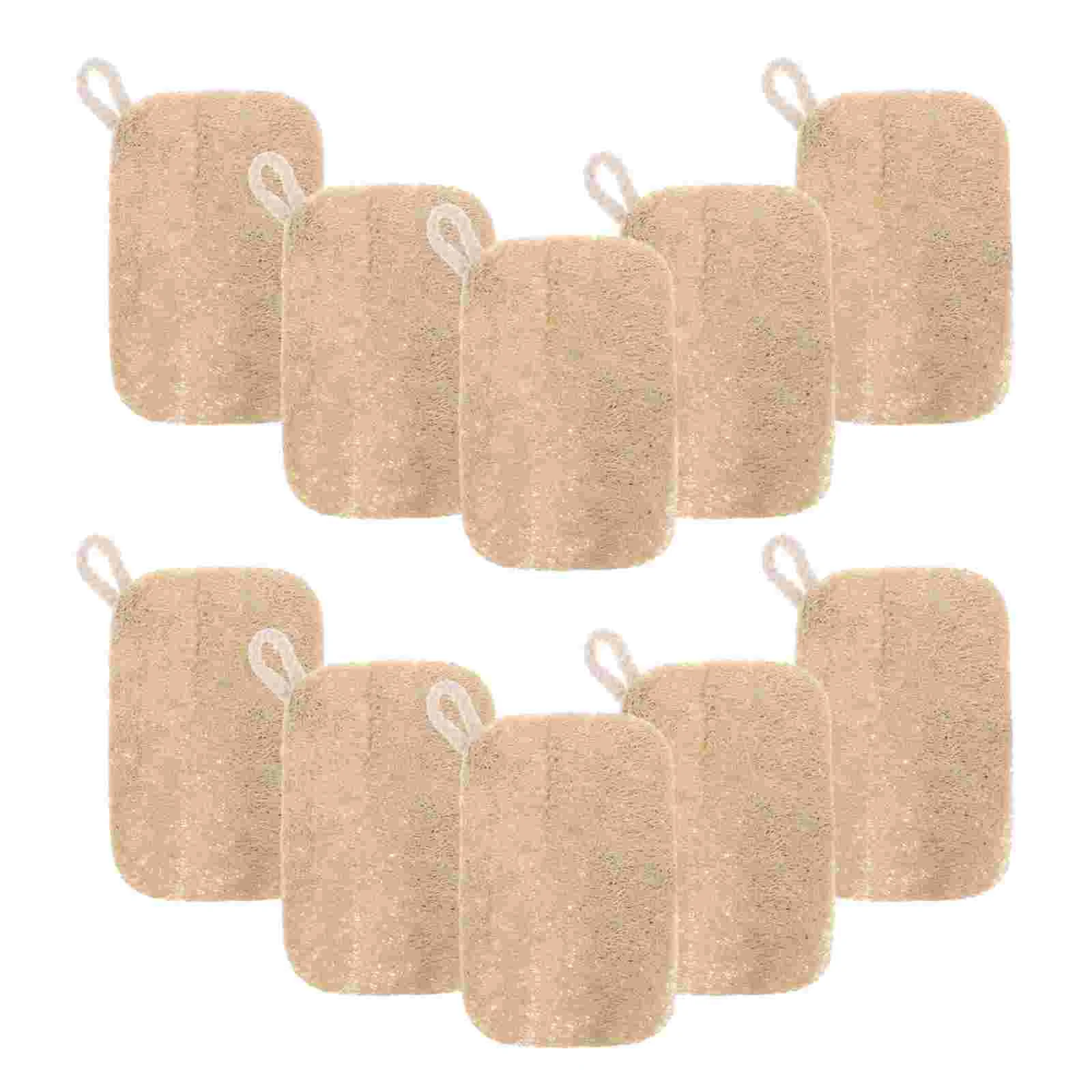 10 Pcs Loofah Dishwashing Silk Scrubber Sponge Kitchen Sponges for Dishes Frosted Khaki Cloth Brush
10 Pcs Loofah Dishwashing Silk Scrubber Sponge Kitchen Sponges for Dishes Frosted Khaki Cloth Brush