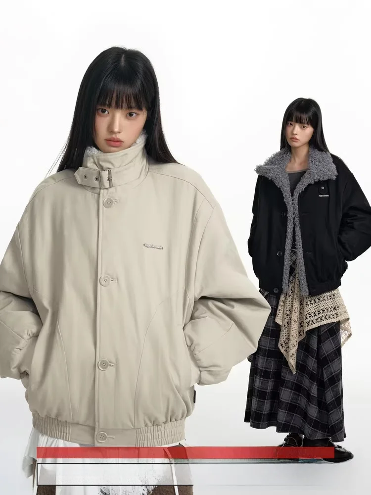 TGNS Women's Faux Fur Collar Jaet Thiened Warm Cotton Workwear Jaet Stand Collar Button Closure Long Sve Casual Sle
TGNS Women's Faux Fur Collar Jaet Thiened Warm Cotton Workwear Jaet Stand Collar Button Closure Long Sve Casual Sle