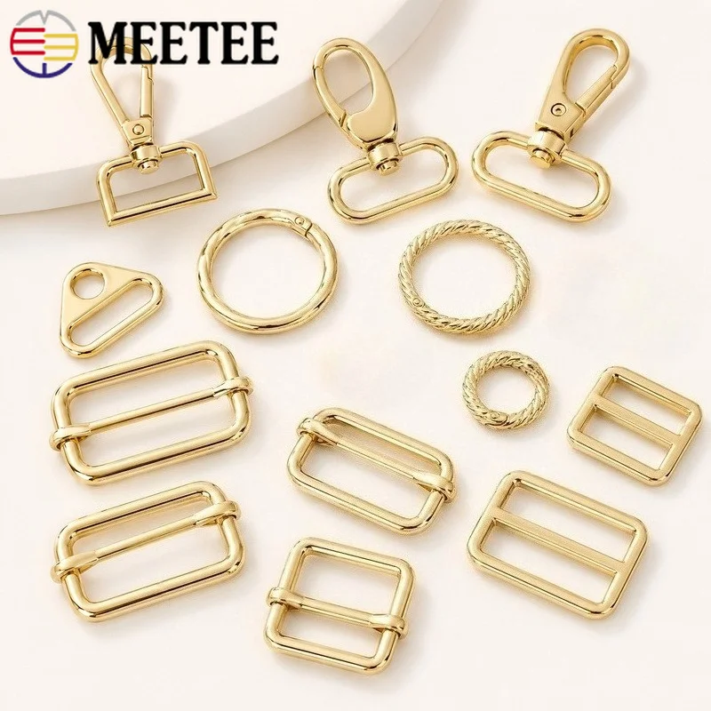 5/10Pcs 20-38mm Light Gold Metal Buckles Spring Hook Keychain Bag Strap Ring Slider Connector Hardware Craft Accessories Supply
5/10Pcs 20-38mm Light Gold Metal Buckles Spring Hook Keychain Bag Strap Ring Slider Connector Hardware Craft Accessories Supply