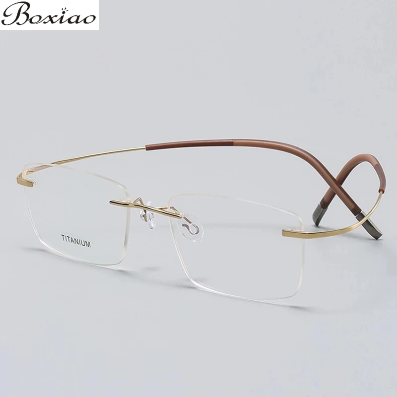 Rimless Glasses Pure Titanium Men Optics Glasses Prescription Recipe Lenses Progressive Myopia Eyewear Reading Eyeglasses Rubber
Rimless Glasses Pure Titanium Men Optics Glasses Prescription Recipe Lenses Progressive Myopia Eyewear Reading Eyeglasses Rubber