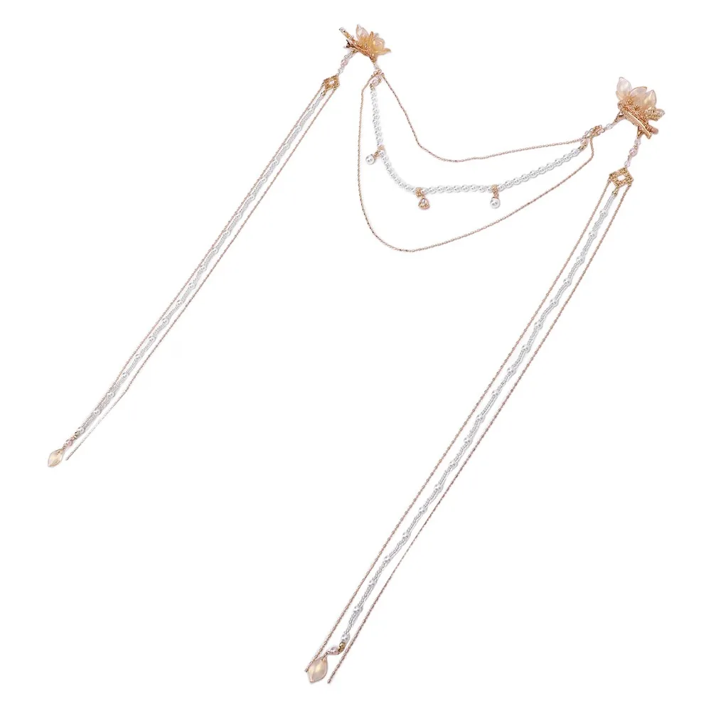 Pearl Chain Long Tassel Hair Clip Gold Color Long Tassel Artificial Pearls Hair Clip Stylish Unique Elegant Design
Pearl Chain Long Tassel Hair Clip Gold Color Long Tassel Artificial Pearls Hair Clip Stylish Unique Elegant Design