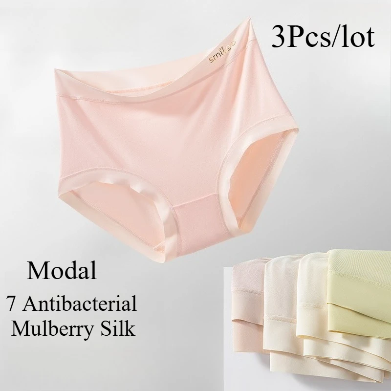 3Pcs Women's Modal Panties Seamless Underwear Female Cotton Breathable Underpants Girls Briefs Plus Size Sexy Intimates Lingerie
3Pcs Women's Modal Panties Seamless Underwear Female Cotton Breathable Underpants Girls Briefs Plus Size Sexy Intimates Lingerie