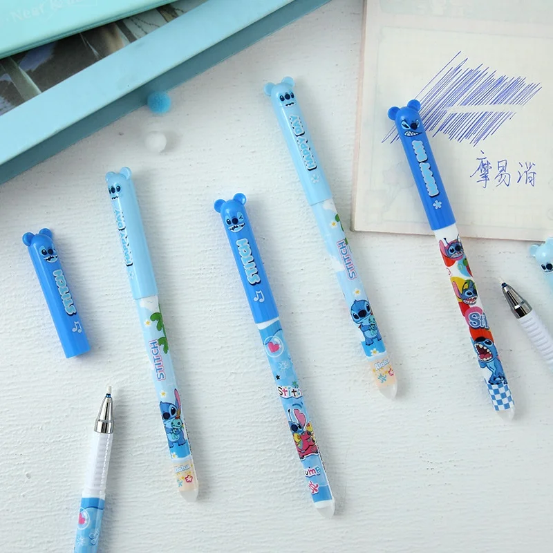 48pcs/lot Kawaii Disney Stitch Erasable Gel Pen Cute 0.5mm Blue Ink Signature Pens Promotional Gift School Supplie
48pcs/lot Kawaii Disney Stitch Erasable Gel Pen Cute 0.5mm Blue Ink Signature Pens Promotional Gift School Supplie
