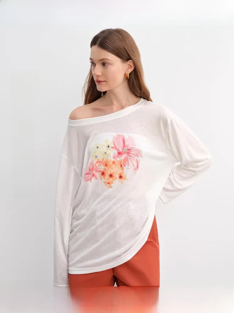 Loose Long Sve Women's T-irt Large Size Summer New Cool Feeling Print Design Sun Protection Two-Way Wear round Ne Top
Loose Long Sve Women's T-irt Large Size Summer New Cool Feeling Print Design Sun Protection Two-Way Wear round Ne Top