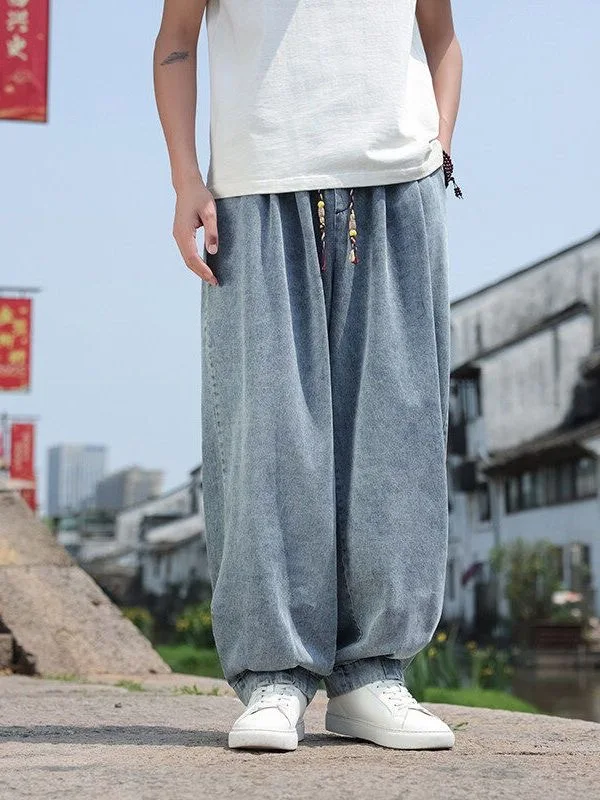 Wind Wide Leg Men's Jeans Summer Thin Loose Large Size Long Casual Cotton Breathable Comfortable Loose Waist Trousers
Wind Wide Leg Men's Jeans Summer Thin Loose Large Size Long Casual Cotton Breathable Comfortable Loose Waist Trousers
