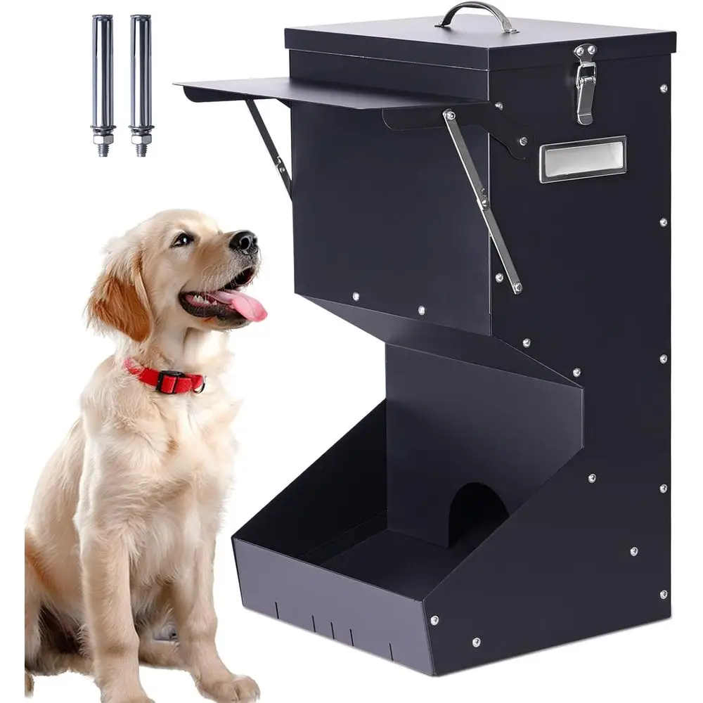 Large Breed Outdoor Automatic Dog Feeder, 25 lbs Capacity, Galvanized Gravity Food Dispenser for Dogs and Pets
Large Breed Outdoor Automatic Dog Feeder, 25 lbs Capacity, Galvanized Gravity Food Dispenser for Dogs and Pets