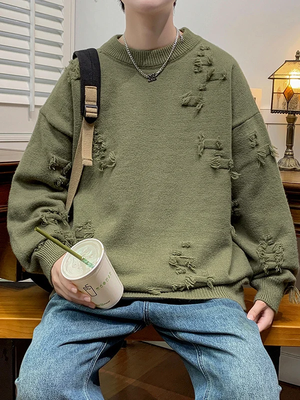 Мужской вязаный свитер в американском стиле с круглым дизайном Ne Hole, теплый топ High Street, уникальный дизайн, повседневная одежда, длинный све
Мужской вязаный свитер в американском стиле с круглым дизайном Ne Hole, теплый топ High Street, уникальный дизайн, повседневная одежда, длинный све