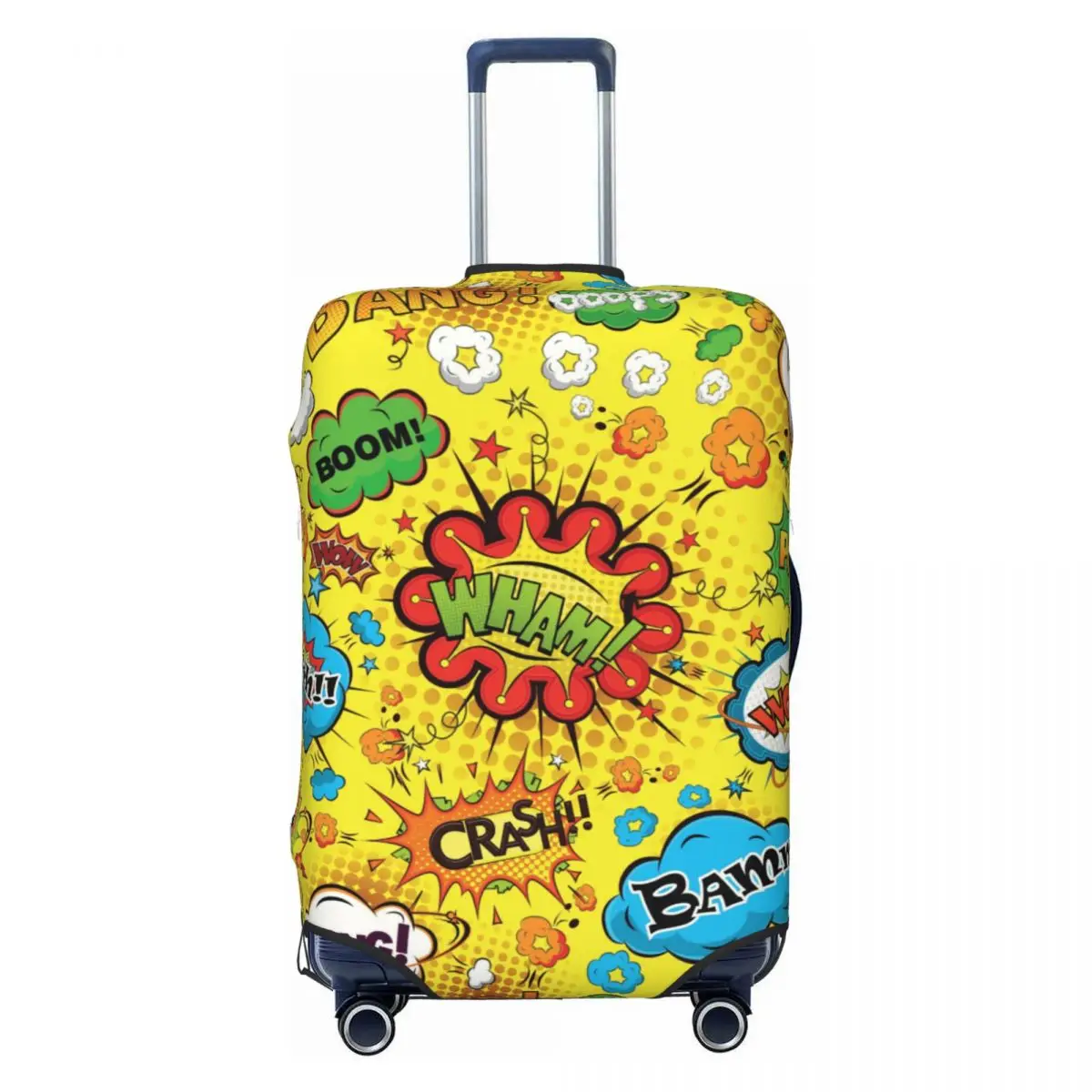 Custom Retro Comic Speech Bubbles Design Luggage Cover Cute Suitcase Protector Covers Suit For 18-32 inch 
Custom Retro Comic Speech Bubbles Design Luggage Cover Cute Suitcase Protector Covers Suit For 18-32 inch