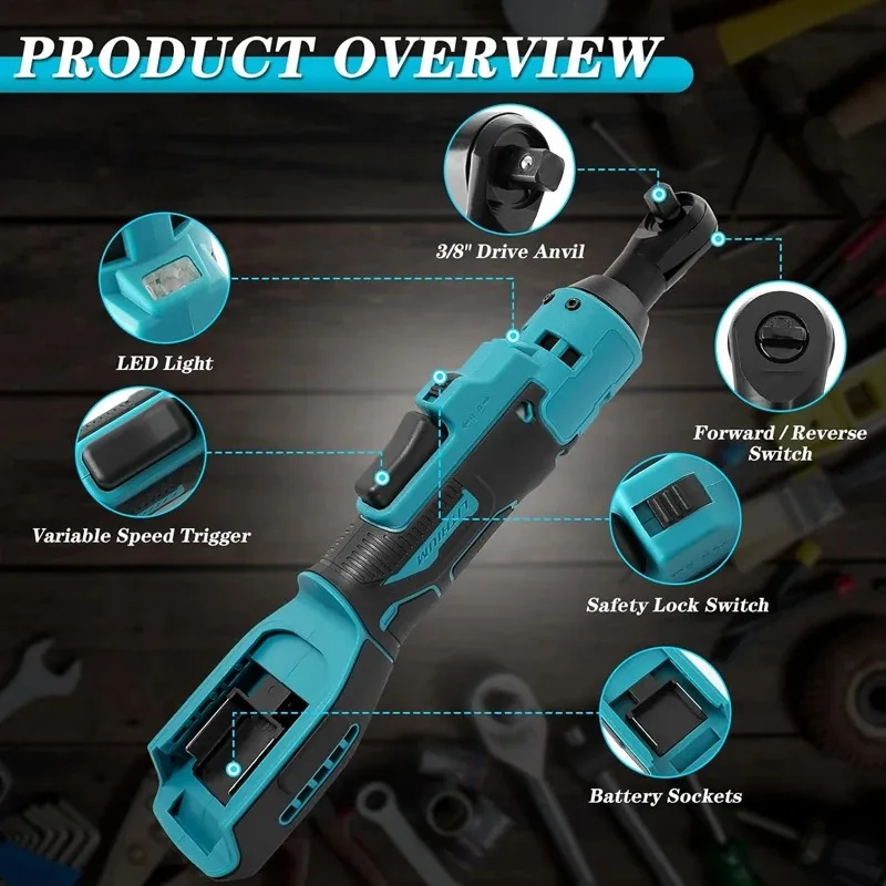 Для Makita/Dewalt/Milwaukee 18 В аккумулятор 3/8 "беспроводной электрический ключ с храповым механизмом со светодиодной головкой разных размеров и удлинителем
Для Makita/Dewalt/Milwaukee 18 В аккумулятор 3/8 "беспроводной электрический ключ с храповым механизмом со светодиодной головкой разных размеров и удлинителем