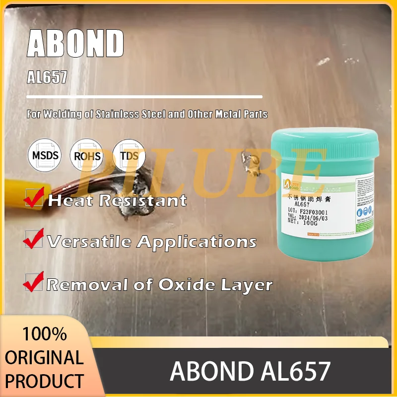 ABOND AL657 Флюс для пайки из нержавеющей стали для высокопроизводительных пайки Оригинальный продукт 
ABOND AL657 Флюс для пайки из нержавеющей стали для высокопроизводительных пайки Оригинальный продукт