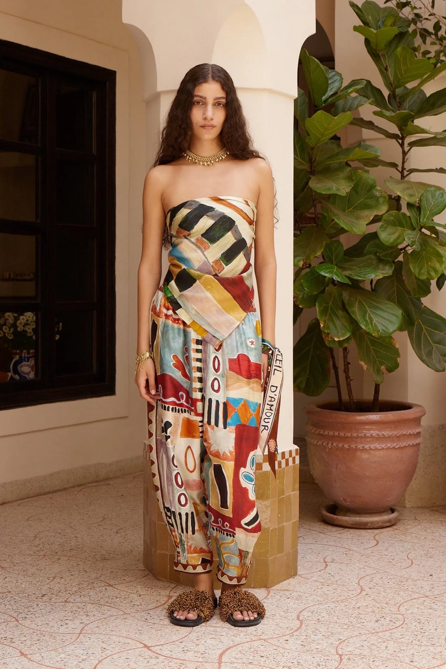 Women 100% Silk Cartoon Print Single Breasted Long Sleeve Blouse Or Ankle-Length Pants
Women 100% Silk Cartoon Print Single Breasted Long Sleeve Blouse Or Ankle-Length Pants