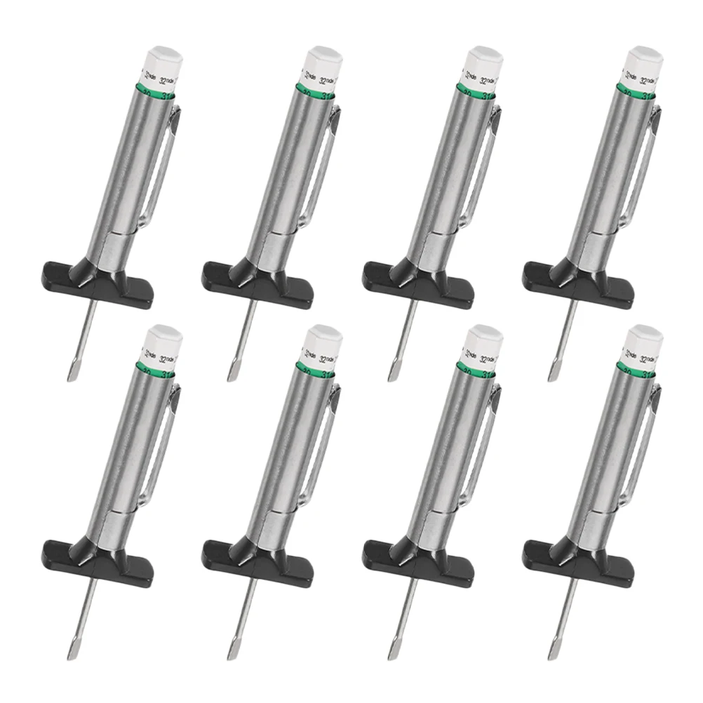 8pcs Tread Depth Gauge 0-25mm Measuring Tool Tire Depth Gauge Two Color Portable Car Tire Thread Ruler Gauges
8pcs Tread Depth Gauge 0-25mm Measuring Tool Tire Depth Gauge Two Color Portable Car Tire Thread Ruler Gauges