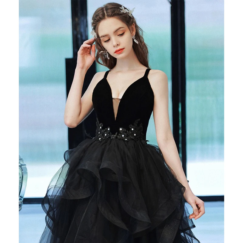 Deep V-neck Sexy Dress Women Summer Spaghetti Strap Formal Party Dress Ladies Evening Cocktail Pageant Gown Black Tutu Dresses
Deep V-neck Sexy Dress Women Summer Spaghetti Strap Formal Party Dress Ladies Evening Cocktail Pageant Gown Black Tutu Dresses