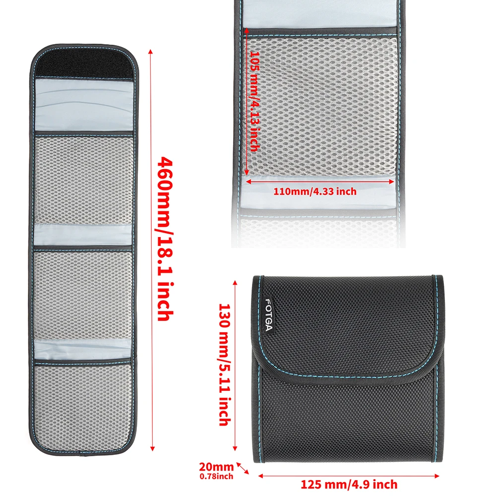Fotga Portable Nylon 3 Pockets Filter Wallet Case Bag Pouch for 52-82 filter 58 62 67 72 77 mm
Fotga Portable Nylon 3 Pockets Filter Wallet Case Bag Pouch for 52-82 filter 58 62 67 72 77 mm