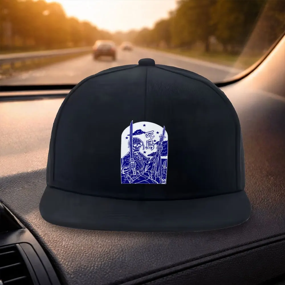 Unisex Classic Flat Brim Baseball Cap Stylish Iwo Jima Skull Samurai Design Black Casual Hat Suitable for Outdoor Activities
Unisex Classic Flat Brim Baseball Cap Stylish Iwo Jima Skull Samurai Design Black Casual Hat Suitable for Outdoor Activities
