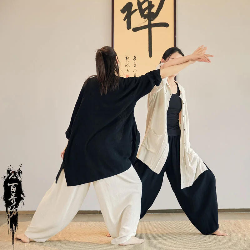 3colors Chinese Style Linen Cotton Elegant Shirt Women Zen Tea Cardigan Yoga Coat Retro Kung Fu Tang Robes Casual Tops Blouse
3colors Chinese Style Linen Cotton Elegant Shirt Women Zen Tea Cardigan Yoga Coat Retro Kung Fu Tang Robes Casual Tops Blouse
