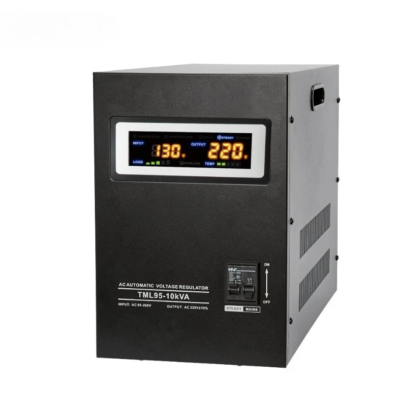 Office and Industrial TML 10KVA Stabilizer Wall Mounted Single Phase Light Emitting Diode Digital Display AC Voltage Control
Office and Industrial TML 10KVA Stabilizer Wall Mounted Single Phase Light Emitting Diode Digital Display AC Voltage Control