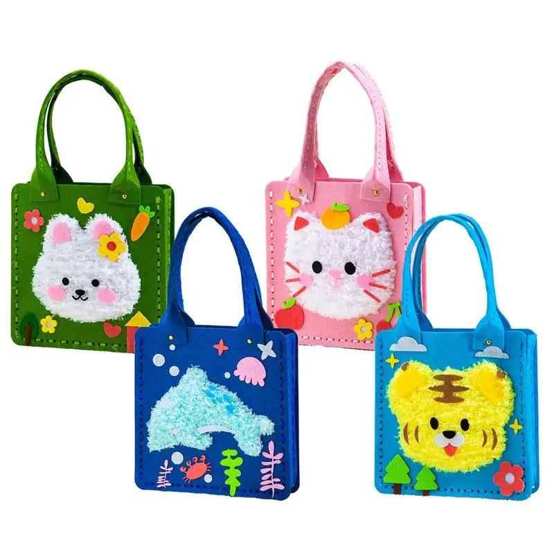 Kids Handmade Bag Set Colorful Kids Sewing Kit Cartoon Felt Tote Bag Lightweight Yarn Board Supplies for Home School Daily Use
Kids Handmade Bag Set Colorful Kids Sewing Kit Cartoon Felt Tote Bag Lightweight Yarn Board Supplies for Home School Daily Use