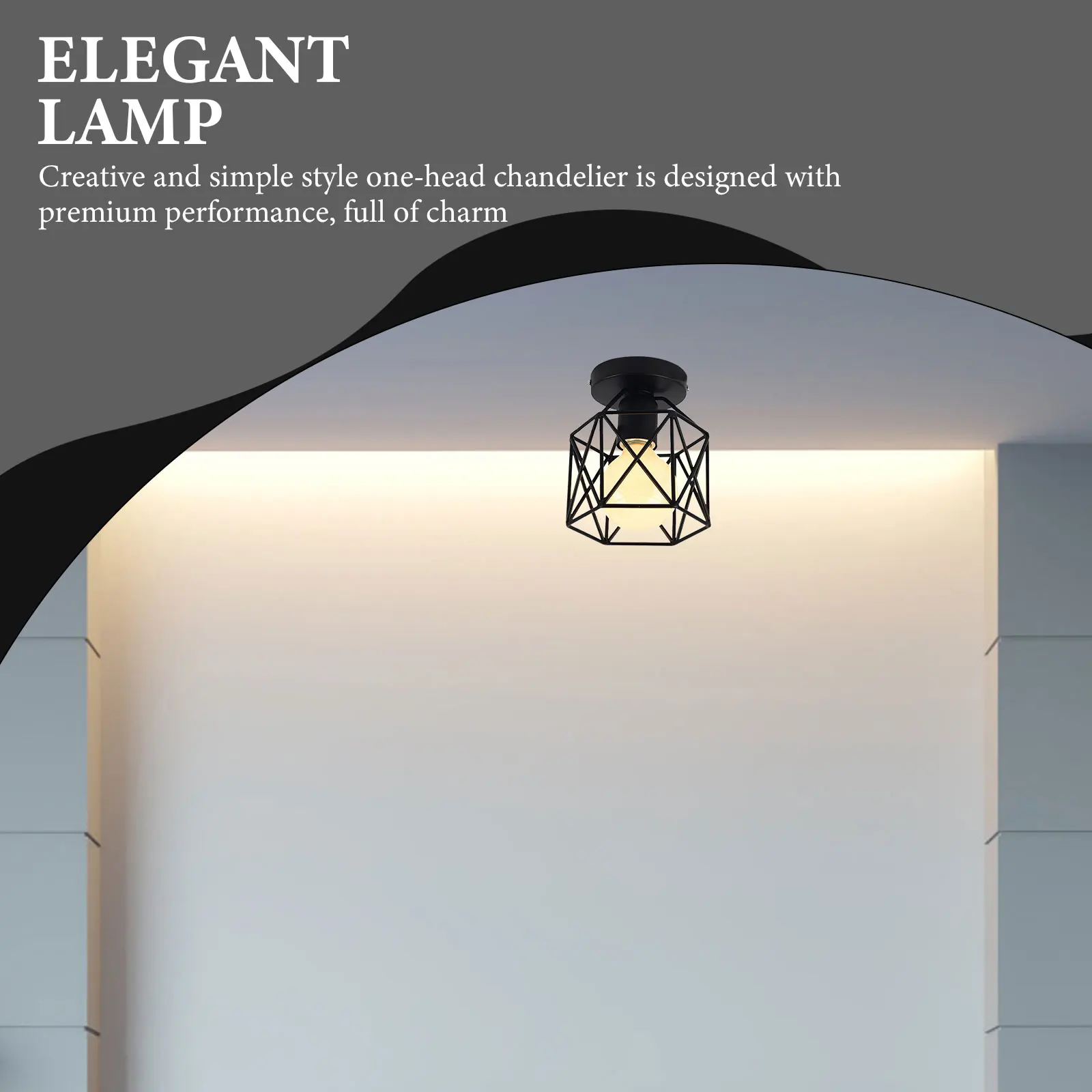 Industrial Style Single Head Chandelier Durable Iron Ceiling Lamp Light Decor For Porch Living Room Corridor
Industrial Style Single Head Chandelier Durable Iron Ceiling Lamp Light Decor For Porch Living Room Corridor