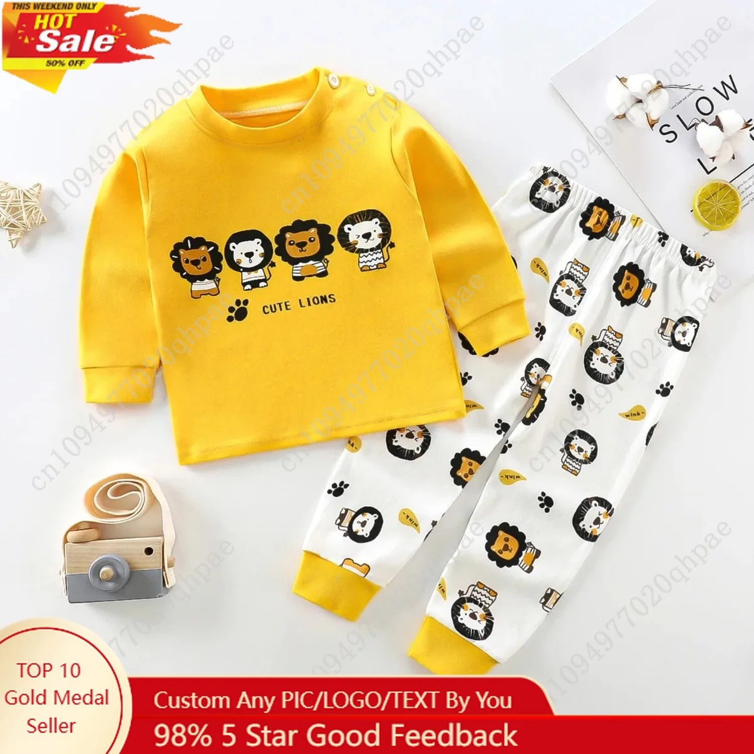 Toddler Boys Underwear Set Cotton Lettering Long Sleeve Top And Matching Pants Pajama Set
Toddler Boys Underwear Set Cotton Lettering Long Sleeve Top And Matching Pants Pajama Set