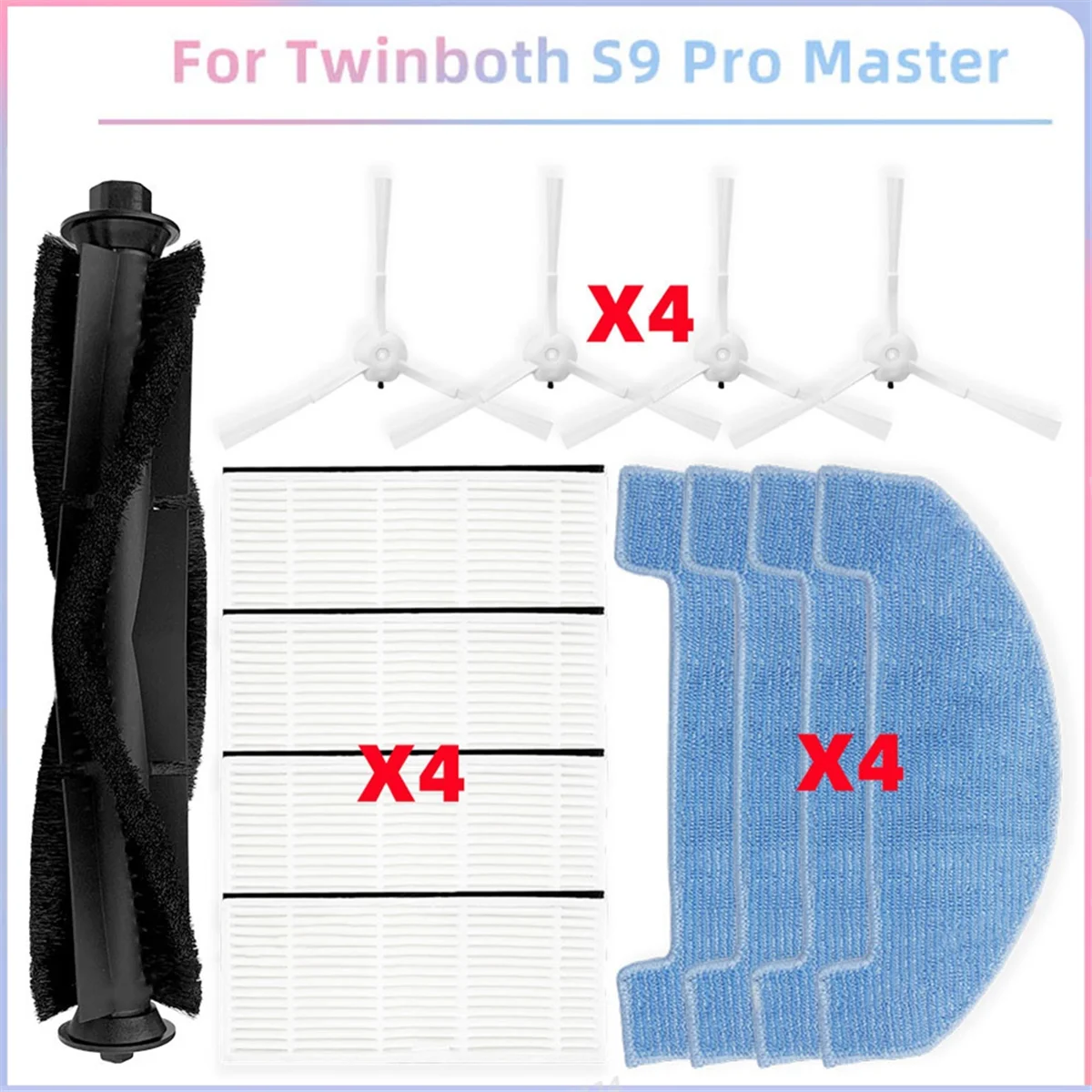 A20M для Twinboth S9 Pro Master, детали пылесоса, основной ролик, боковая щетка, фильтр Hepa, сменные аксессуары для швабры
A20M для Twinboth S9 Pro Master, детали пылесоса, основной ролик, боковая щетка, фильтр Hepa, сменные аксессуары для швабры