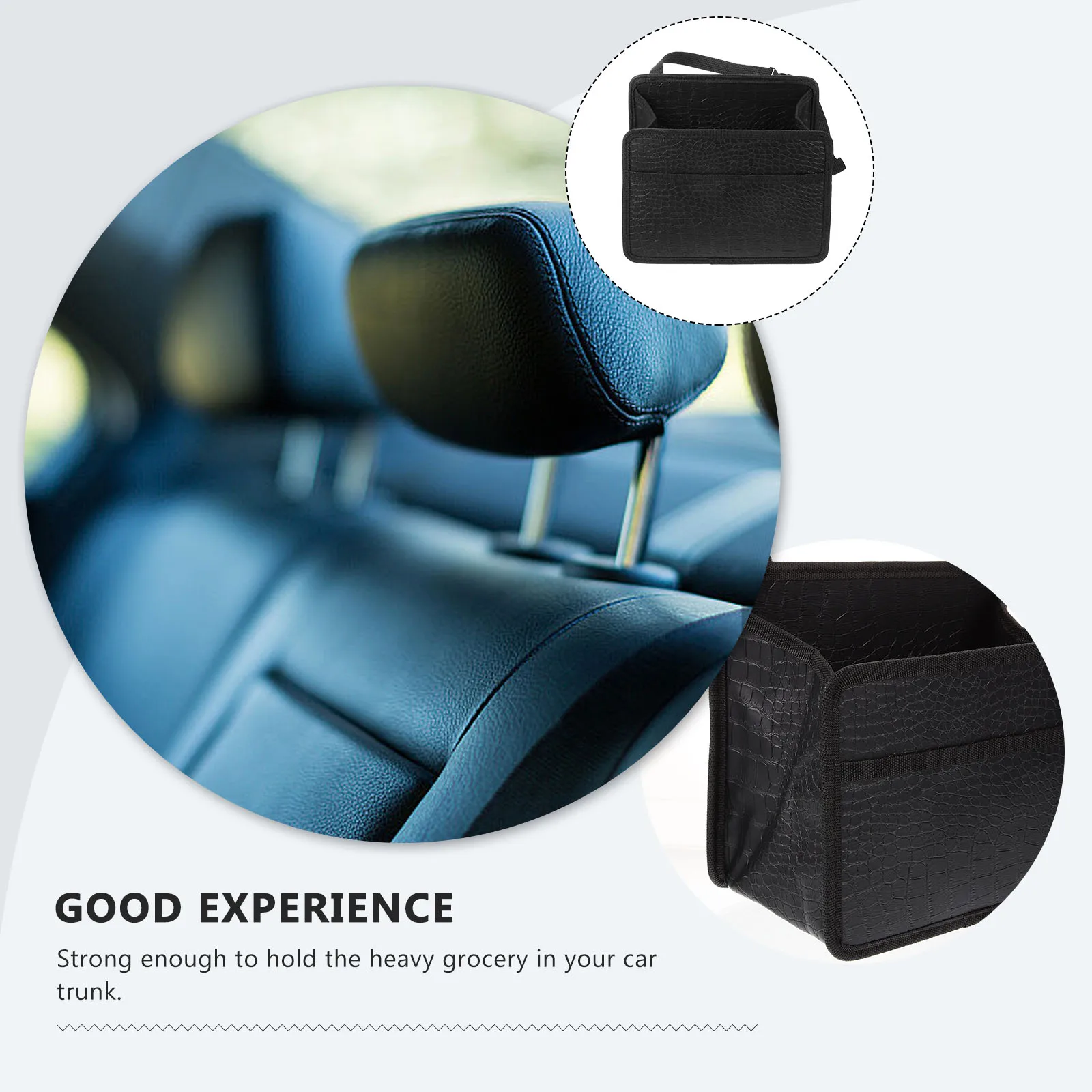 Black Car Seat Back ganizer Trash Can Pocket SUV Trunk Storage Bag Cargo Hanging Container Durable Strong Neat Clean Car
Black Car Seat Back ganizer Trash Can Pocket SUV Trunk Storage Bag Cargo Hanging Container Durable Strong Neat Clean Car