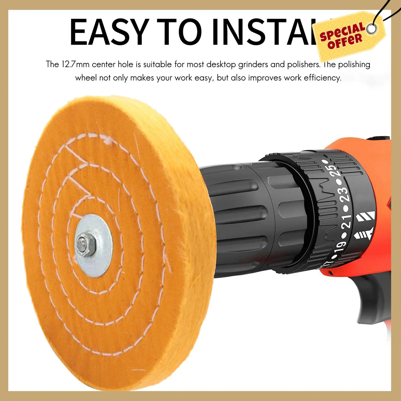Classy-2Pcs Polishing Discs Polishing Wheel Kit 150Mm Polishing Wheel Set For Table Buffer Polisher With 12.7Mm Mandrel Hole
Classy-2Pcs Polishing Discs Polishing Wheel Kit 150Mm Polishing Wheel Set For Table Buffer Polisher With 12.7Mm Mandrel Hole