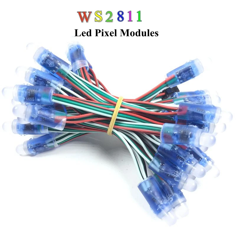 1000pcs DC5V 12V RGB LED Module WS2811 Full Color LED Pixel Module Waterproof 50pcs a string for Advertising Letter, party
1000pcs DC5V 12V RGB LED Module WS2811 Full Color LED Pixel Module Waterproof 50pcs a string for Advertising Letter, party