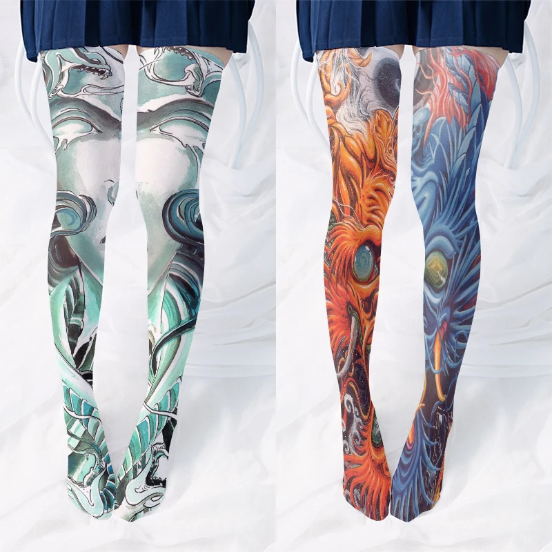 Women Cute Flower Printing Stockings Lolita Velvet Japanese Harajuku Lolita calf socks Bottoming Anime Tattoo thigh socks
Women Cute Flower Printing Stockings Lolita Velvet Japanese Harajuku Lolita calf socks Bottoming Anime Tattoo thigh socks