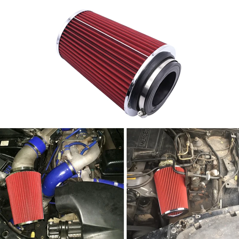 Universal 76/89/101mm Cone Air Filter 3/3.5/4 Inch - Washable Racing Cold Air Intake Filter With Adjustable Clamp
Universal 76/89/101mm Cone Air Filter 3/3.5/4 Inch - Washable Racing Cold Air Intake Filter With Adjustable Clamp