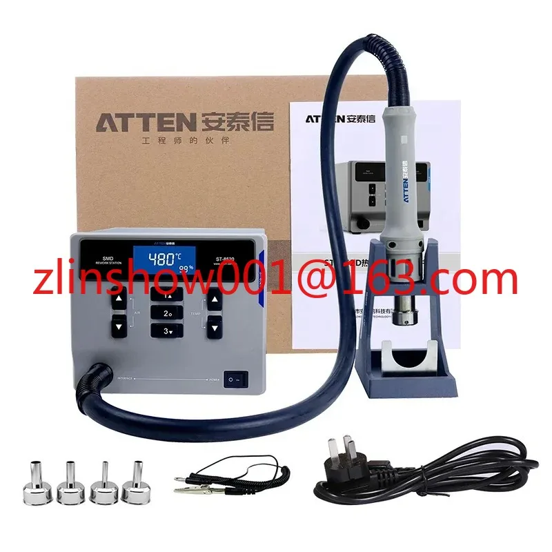 220V 1000W ST-862D Hot Air Gun Digital Display Lead-free BGA Rework Station Automatic Sleep Repair Desoldering Station
220V 1000W ST-862D Hot Air Gun Digital Display Lead-free BGA Rework Station Automatic Sleep Repair Desoldering Station