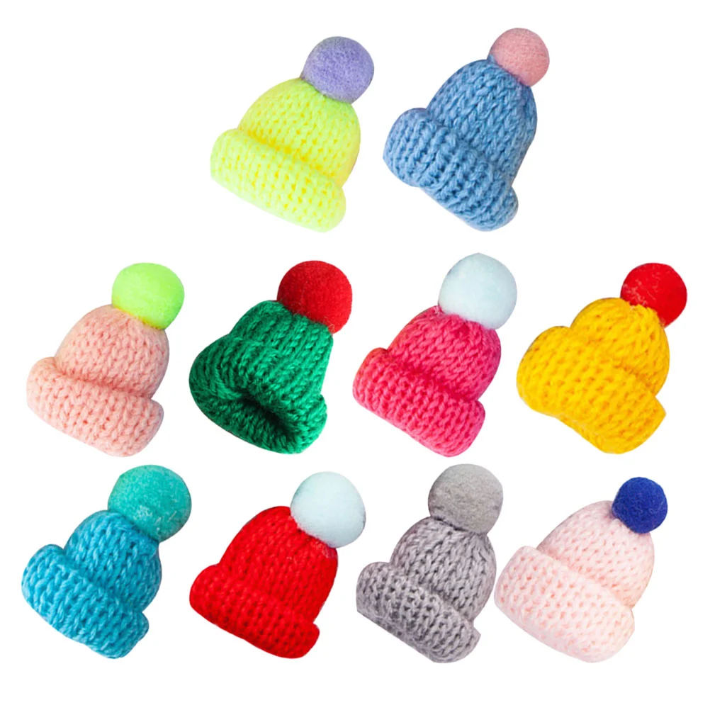 10 Pcs Mini Woolen Hats Knitted Plush naments Mixed Colors Christmas Craft Decorations Accessories for Dolls
10 Pcs Mini Woolen Hats Knitted Plush naments Mixed Colors Christmas Craft Decorations Accessories for Dolls