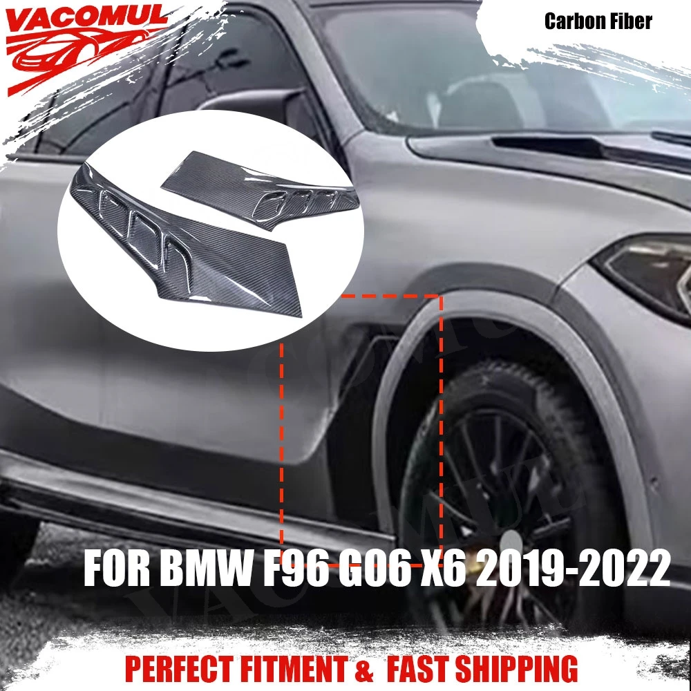 VACOMUL 2 шт./компл. переднее крыло из углеродного волокна, боковые накладки на вентиляционные накладки для BMW F96 X6 2019-2022, передний бампер, вентиляционное отверстие, автомобильный обвес
VACOMUL 2 шт./компл. переднее крыло из углеродного волокна, боковые накладки на вентиляционные накладки для BMW F96 X6 2019-2022, передний бампер, вентиляционное отверстие, автомобильный обвес