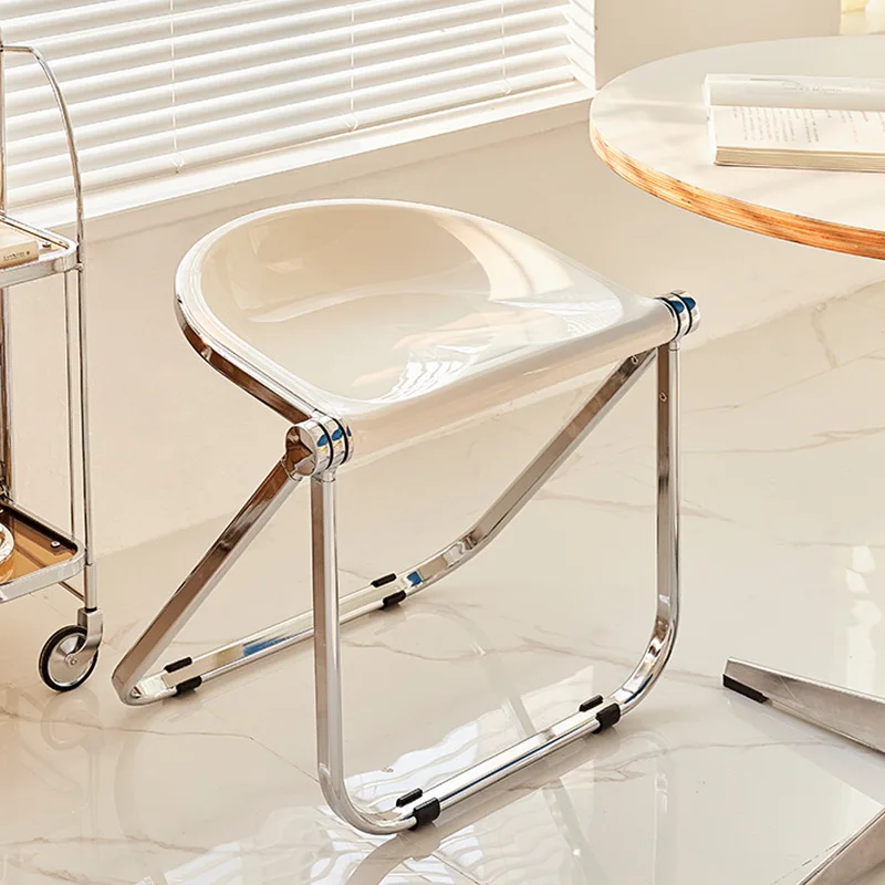 Simple Dining Chair Household Transparent Mid-Ancient Furniture Folding Stool Ins Chair Acrylic Stool Plastic Crystal Chair
Simple Dining Chair Household Transparent Mid-Ancient Furniture Folding Stool Ins Chair Acrylic Stool Plastic Crystal Chair