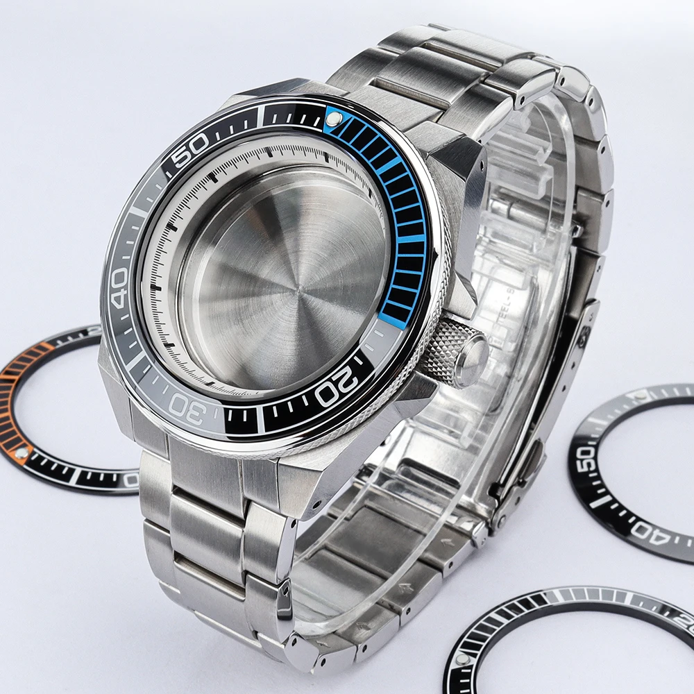 43.8mm Diver Watch Case Strap parts Ceramic bezel Sapphire Crystal For Seiko Nh35 Nh36 Nh34 Movt 28.5mm Dial King Samurai Case
43.8mm Diver Watch Case Strap parts Ceramic bezel Sapphire Crystal For Seiko Nh35 Nh36 Nh34 Movt 28.5mm Dial King Samurai Case