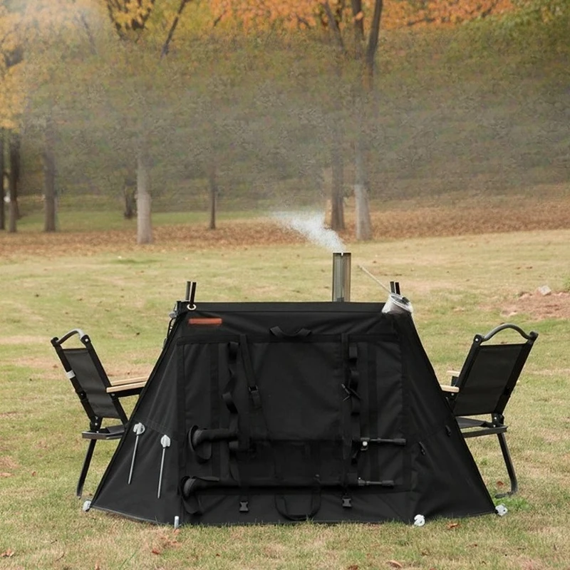 Portable outdoor folding windbreak stable windproof sunshade large size suitable for camping picnics Wooden storage bag
Portable outdoor folding windbreak stable windproof sunshade large size suitable for camping picnics Wooden storage bag