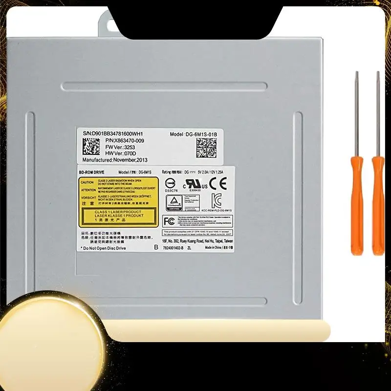 Blu-Ray Disk Drive Replacement Lite-On DG-6M1S-01B DG-6M1S 6M2S B150 For One With Screwdriver
Blu-Ray Disk Drive Replacement Lite-On DG-6M1S-01B DG-6M1S 6M2S B150 For One With Screwdriver