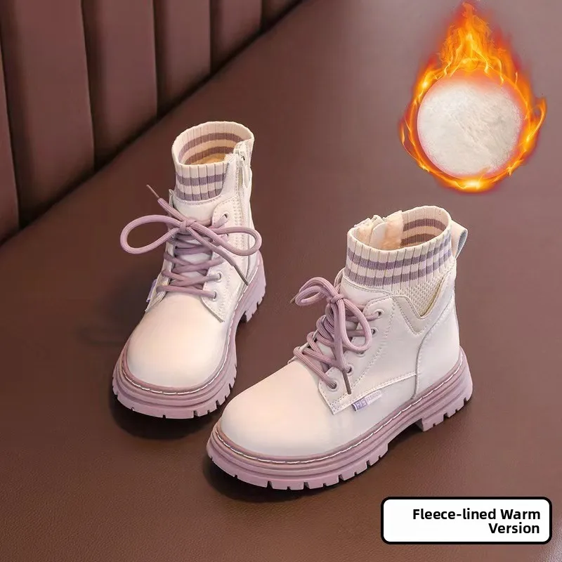 Girls Boots Winter Shoes Princess Style Fleece Lined Fashionable Short Boots for Children Autumn Winter Kids Shoes
Girls Boots Winter Shoes Princess Style Fleece Lined Fashionable Short Boots for Children Autumn Winter Kids Shoes