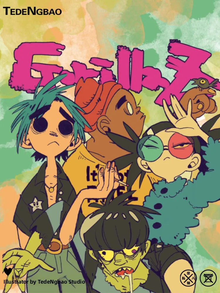 Толстовка с круглым вырезом Street Fighter Gorillaz Band Collaborative, молодежная повседневная свободная толстовка с принтом в стиле аниме и музыки
Толстовка с круглым вырезом Street Fighter Gorillaz Band Collaborative, молодежная повседневная свободная толстовка с принтом в стиле аниме и музыки