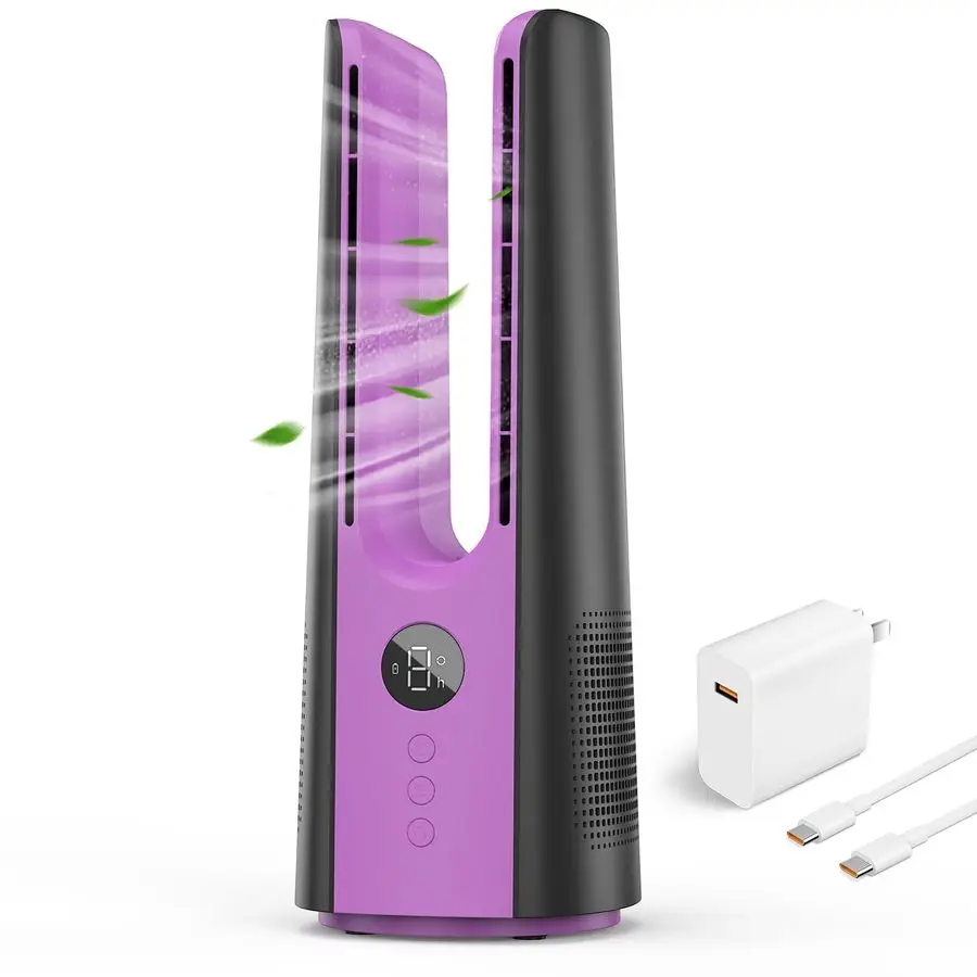 Вентилятор, 13-дюймовый портативный вентилятор без лопастей, небольшой тихий настольный вентилятор с 60-кратным вращением, 9 скоростями и 9-часовым таймером, светодиодный дисплей, кнопочное управление.
Вентилятор, 13-дюймовый портативный вентилятор без лопастей, небольшой тихий настольный вентилятор с 60-кратным вращением, 9 скоростями и 9-часовым таймером, светодиодный дисплей, кнопочное управление.