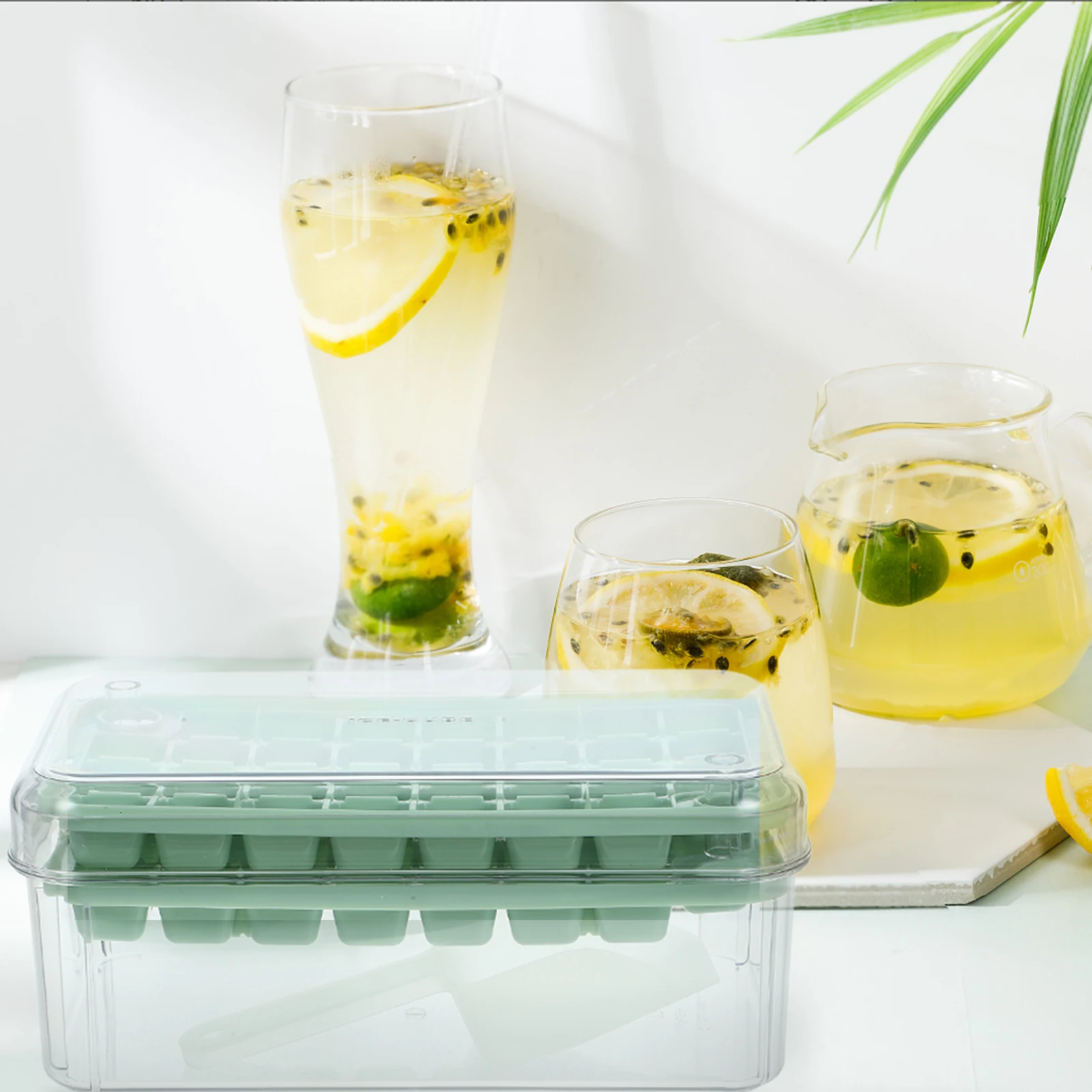Reusable 2 Cube Trays Transparent Ice Making Tool Ice Tray Green Mold Fits Freezer Refrigerator Kitchen Bar Tool
Reusable 2 Cube Trays Transparent Ice Making Tool Ice Tray Green Mold Fits Freezer Refrigerator Kitchen Bar Tool