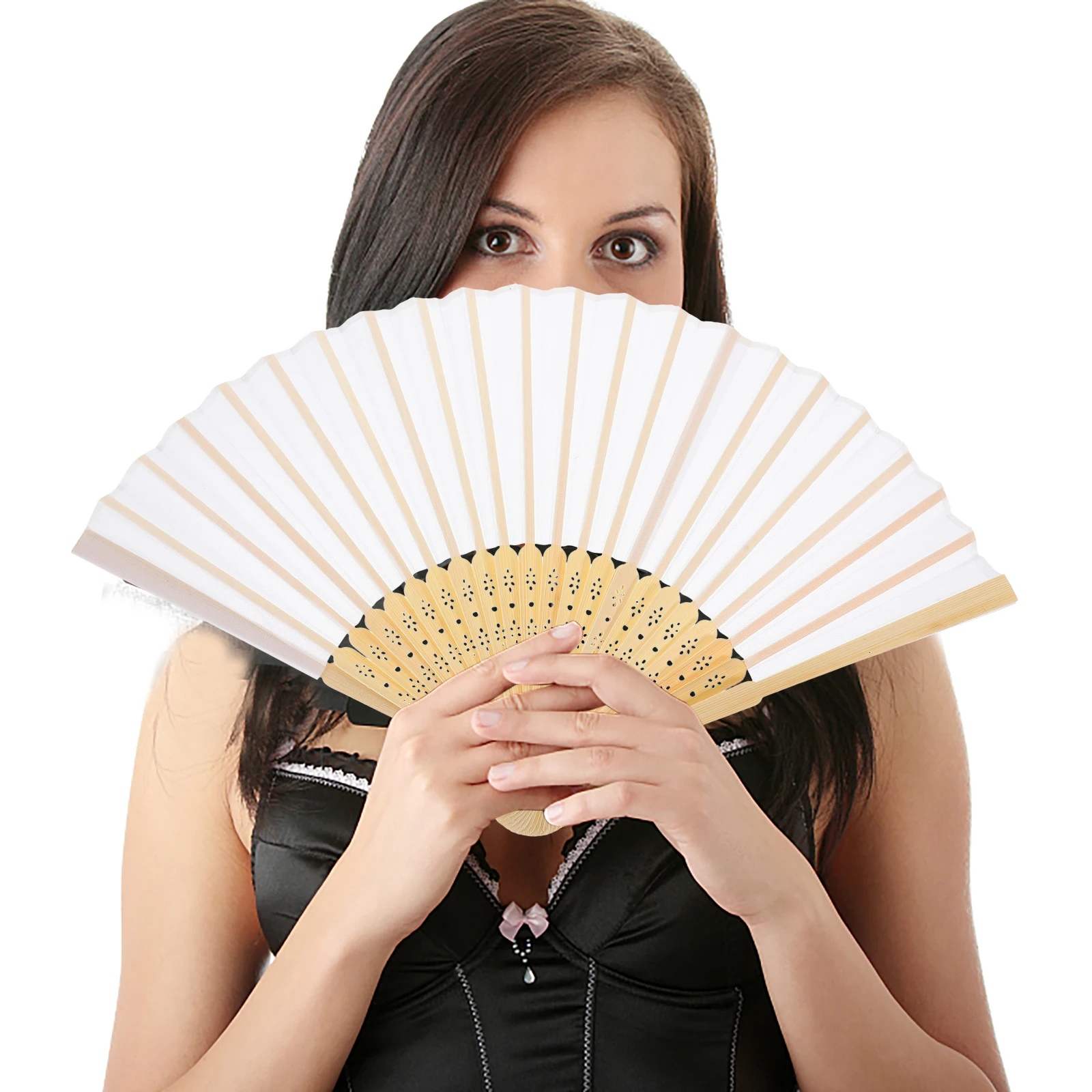 Chinese Folding Fan Bamboo Frame Cloth Handheld Retro Design Summer Cooling Wedding Dance Party Decorative Props
Chinese Folding Fan Bamboo Frame Cloth Handheld Retro Design Summer Cooling Wedding Dance Party Decorative Props