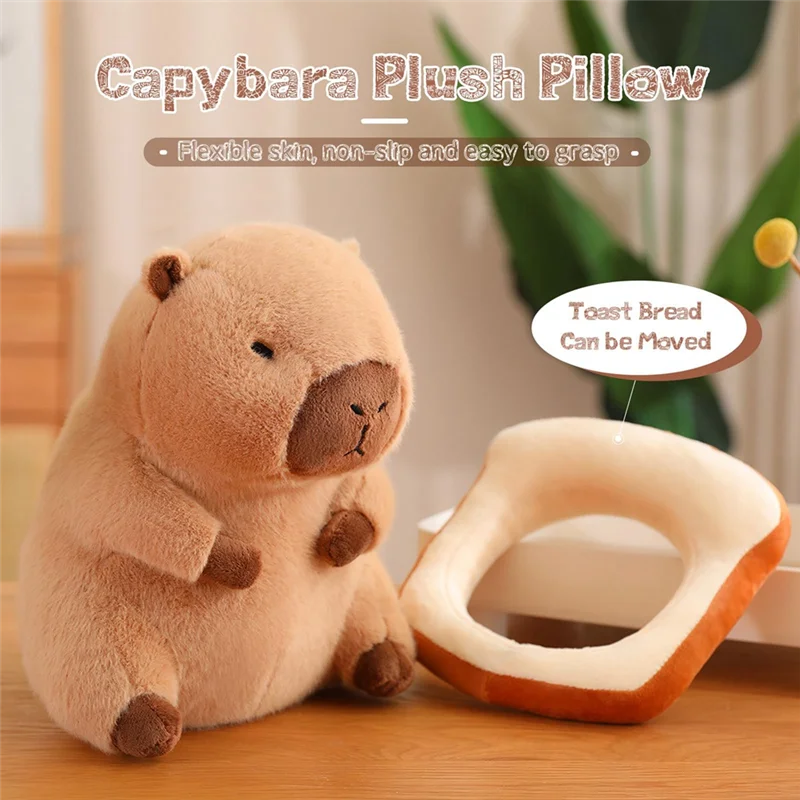 BEDW-Cute Capybara Plush Pillow With Bread Kawaii Soft Capybara Plush Pillow Capybara Stuffed Animals
BEDW-Cute Capybara Plush Pillow With Bread Kawaii Soft Capybara Plush Pillow Capybara Stuffed Animals