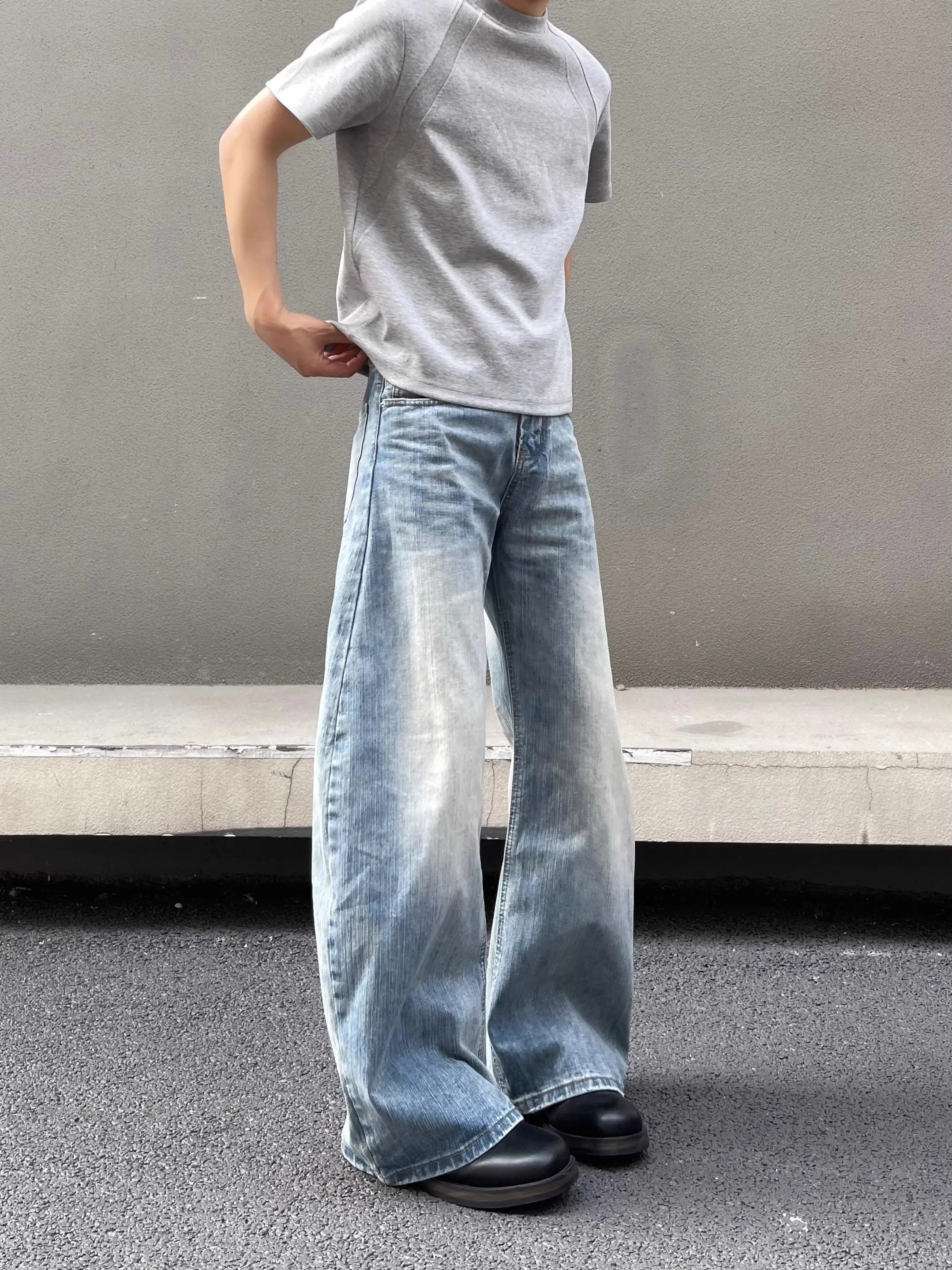 Cleanfit American High Street Men's Jeans Knife Wide Leg Loose Fit Casual Long Trousers Vintage Sle Youth Faion
Cleanfit American High Street Men's Jeans Knife Wide Leg Loose Fit Casual Long Trousers Vintage Sle Youth Faion