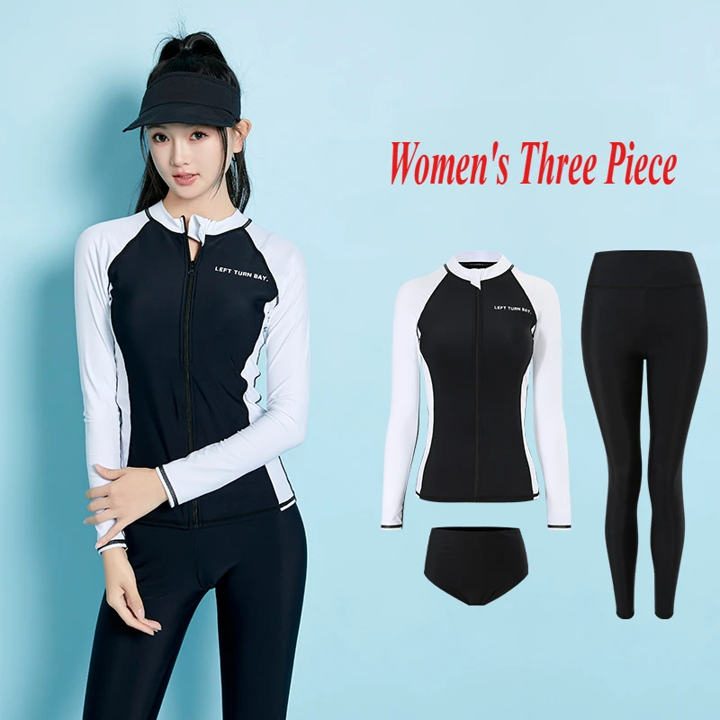 Long-Sleeved Sunscreen Swimsuits for Women Surfing Swimwear Quick Drying Jellyfish Suits Two-Piece Gymnastics Snorkeling Suits
Long-Sleeved Sunscreen Swimsuits for Women Surfing Swimwear Quick Drying Jellyfish Suits Two-Piece Gymnastics Snorkeling Suits