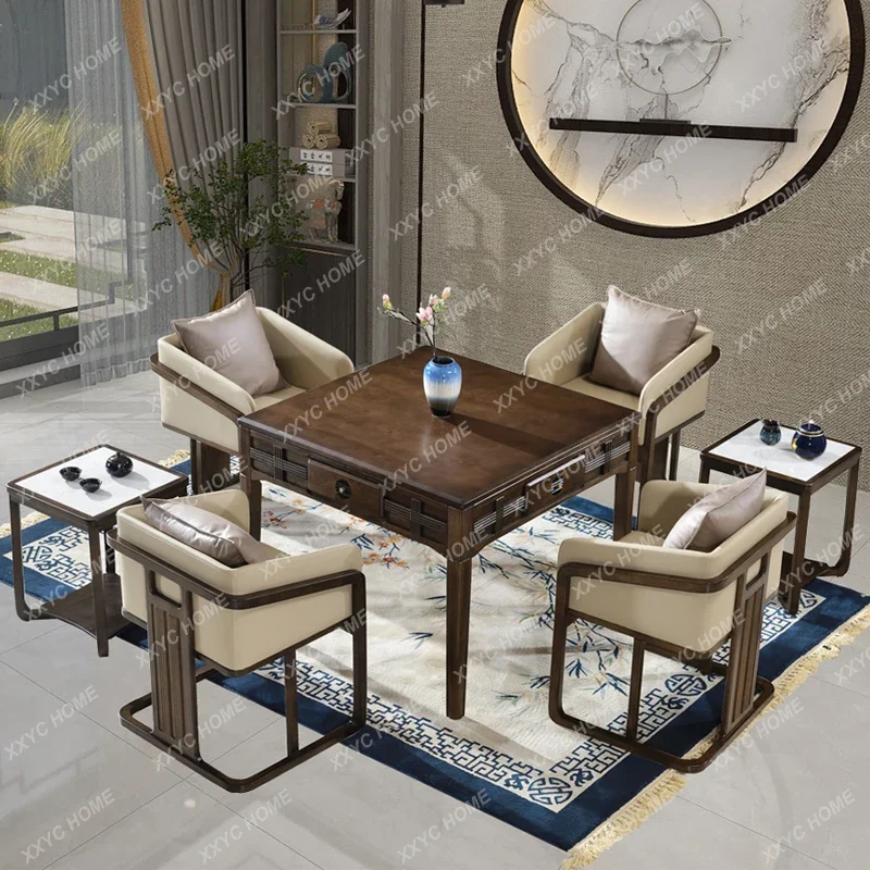 Automatic Mahjong Machine Dining Table Dual-Use Solid Wood Chinese Household Electric Mahjong Table 
Automatic Mahjong Machine Dining Table Dual-Use Solid Wood Chinese Household Electric Mahjong Table