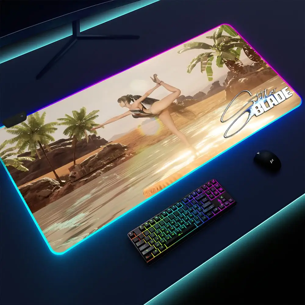 Коврик для мыши Stellar Blade Игровой коврик, светодиодная подсветка, нескользящая основа, водонепроницаемый, большой настольный коврик, мягкая поверхность
Коврик для мыши Stellar Blade Игровой коврик, светодиодная подсветка, нескользящая основа, водонепроницаемый, большой настольный коврик, мягкая поверхность