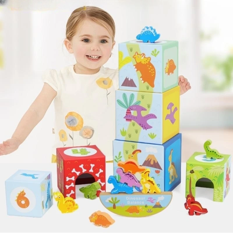Stacking music children's educational wooden early education color dinosaur balance stacking set box baby parent-child interacti
Stacking music children's educational wooden early education color dinosaur balance stacking set box baby parent-child interacti