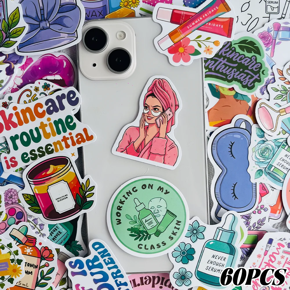 60-Piece Set of Esthetician Stickers for Suitcases, Laptops, Scrapbooks, Makeup Cases, and Water Bottles—DIY Decal Set
60-Piece Set of Esthetician Stickers for Suitcases, Laptops, Scrapbooks, Makeup Cases, and Water Bottles—DIY Decal Set