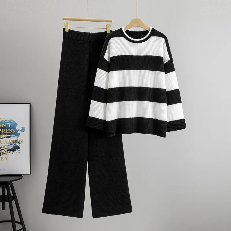 Women's Autumn Winter Thiened Long Sve Casual Striped Sweater Set Loose Fit Comfortable Breathable Faionable Commute
Women's Autumn Winter Thiened Long Sve Casual Striped Sweater Set Loose Fit Comfortable Breathable Faionable Commute